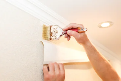 Pose de papier peint à Villiers-sous-Mortagne — revêtements muraux et toiles de verre